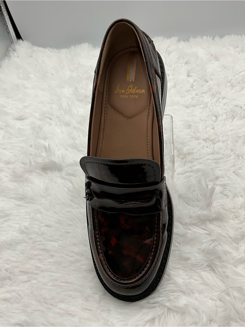 Sam Edelman Loafers Size Brown and Black Colin Tortoiseshell Print - Picture 6 of 10